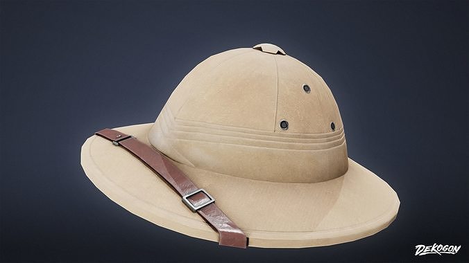 VARIETY HATS - Safari 01 - LOW POLY Low-poly 3D model
