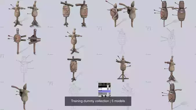 Training dummy collection