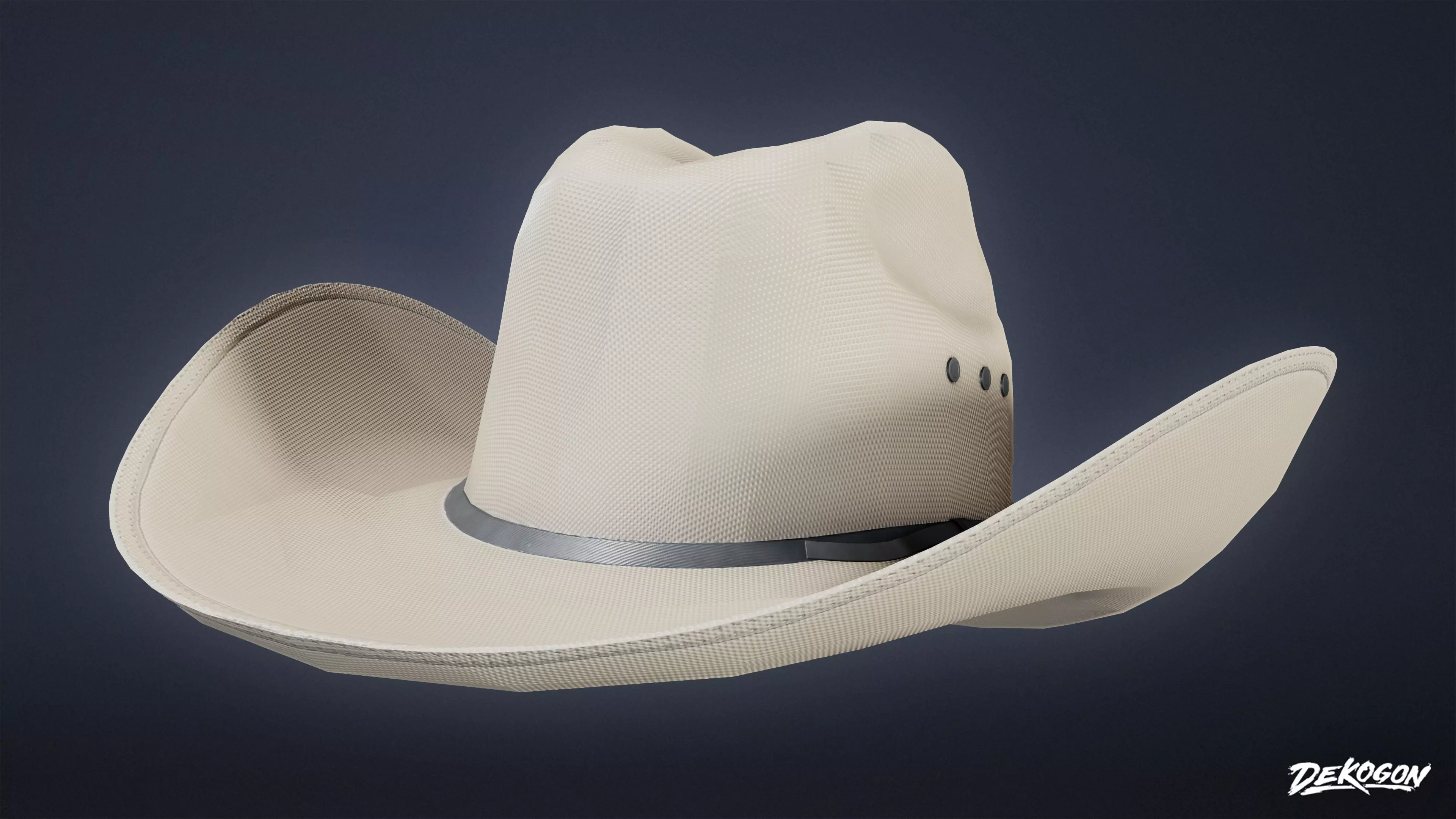 VARIETY HATS - Texan 01 - LOW POLY Low-poly 3D model_0