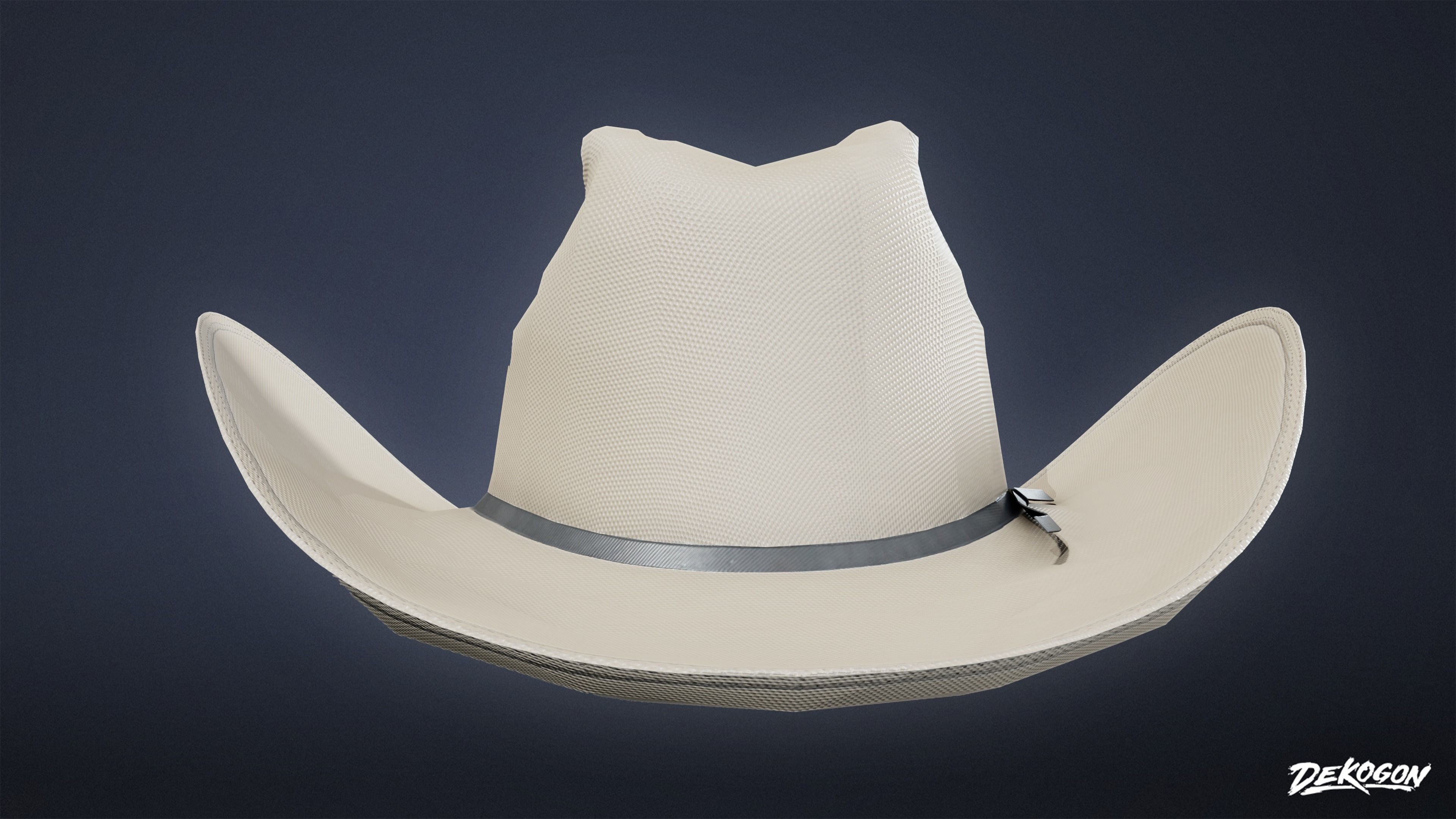 VARIETY HATS - Texan 01 - LOW POLY Low-poly 3D model_2