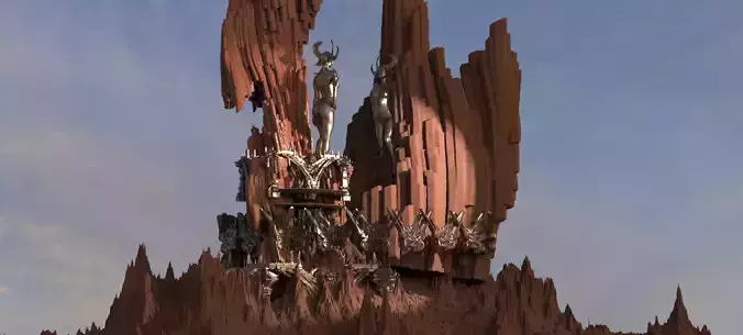 Desert Arrakis Goddess Mountain 