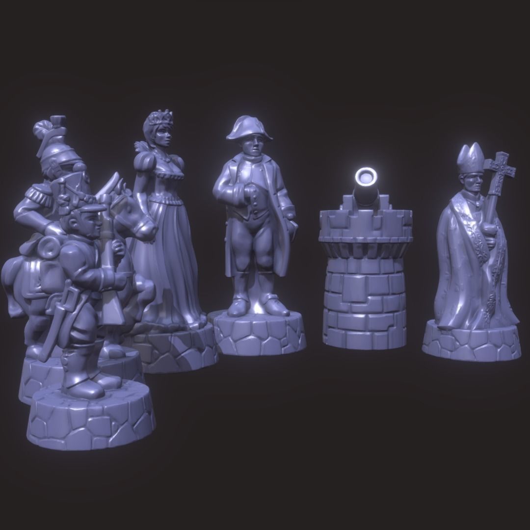 Chess of Empires  France 3D print model_3