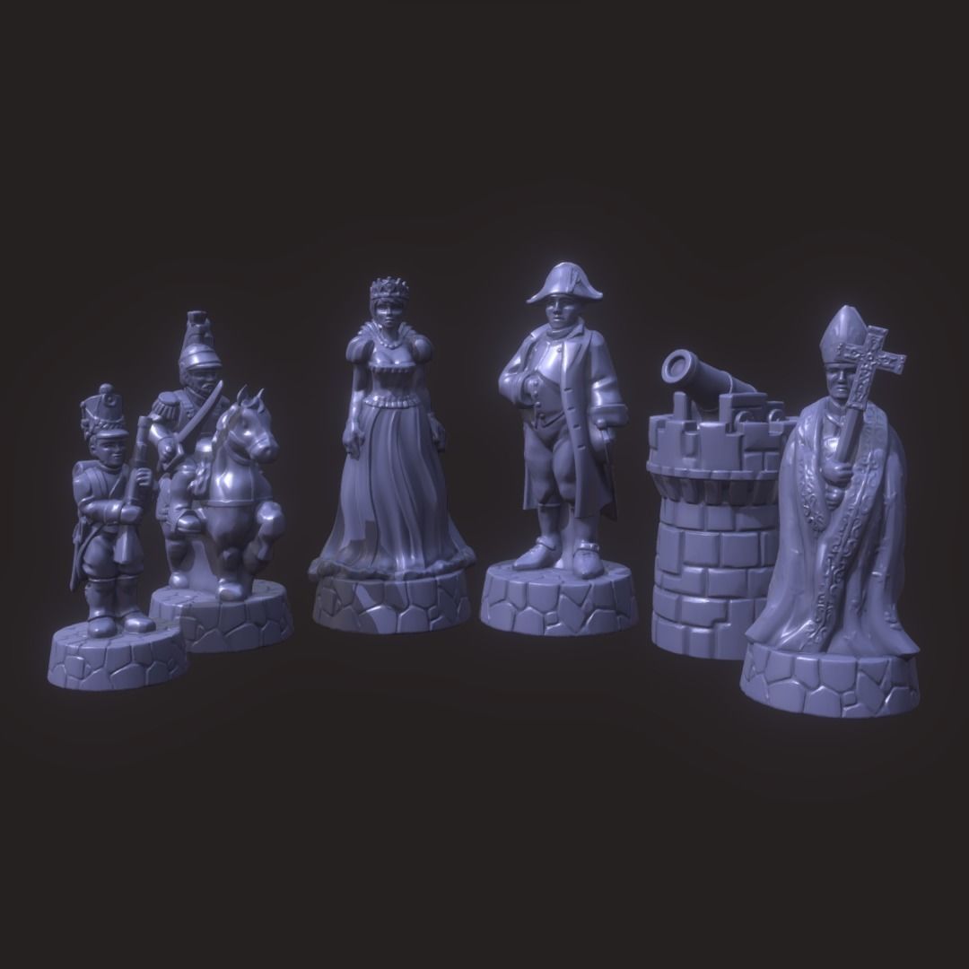 Chess of Empires  France 3D print model_1