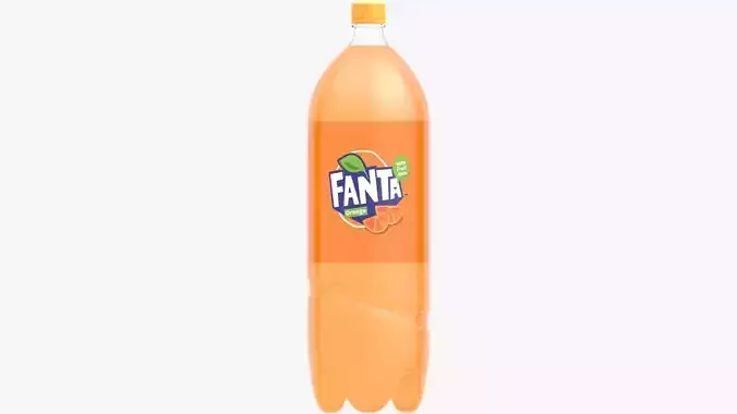 Fanta Orange Soda 3 Liter Bottle