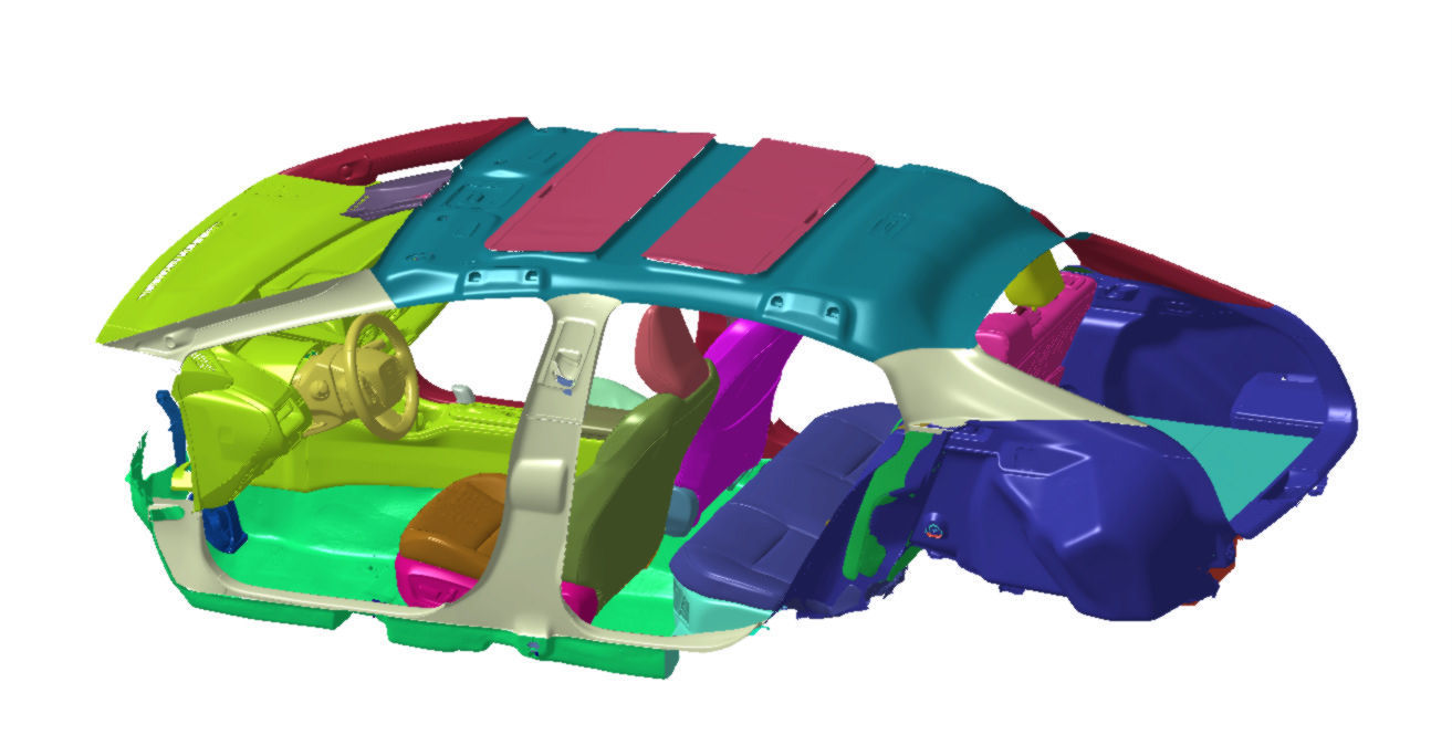 Toyota Prius Limited AWD 2023 Vehicle 3d scan model 3D model_9