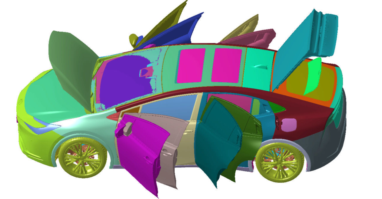 Toyota Prius Limited AWD 2023 Vehicle 3d scan model 3D model_2