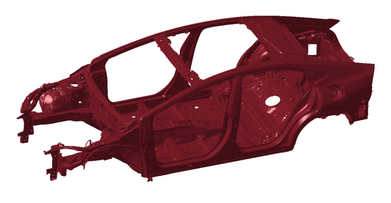 Toyota Prius Limited AWD 2023 Vehicle 3d scan model 3D model_8