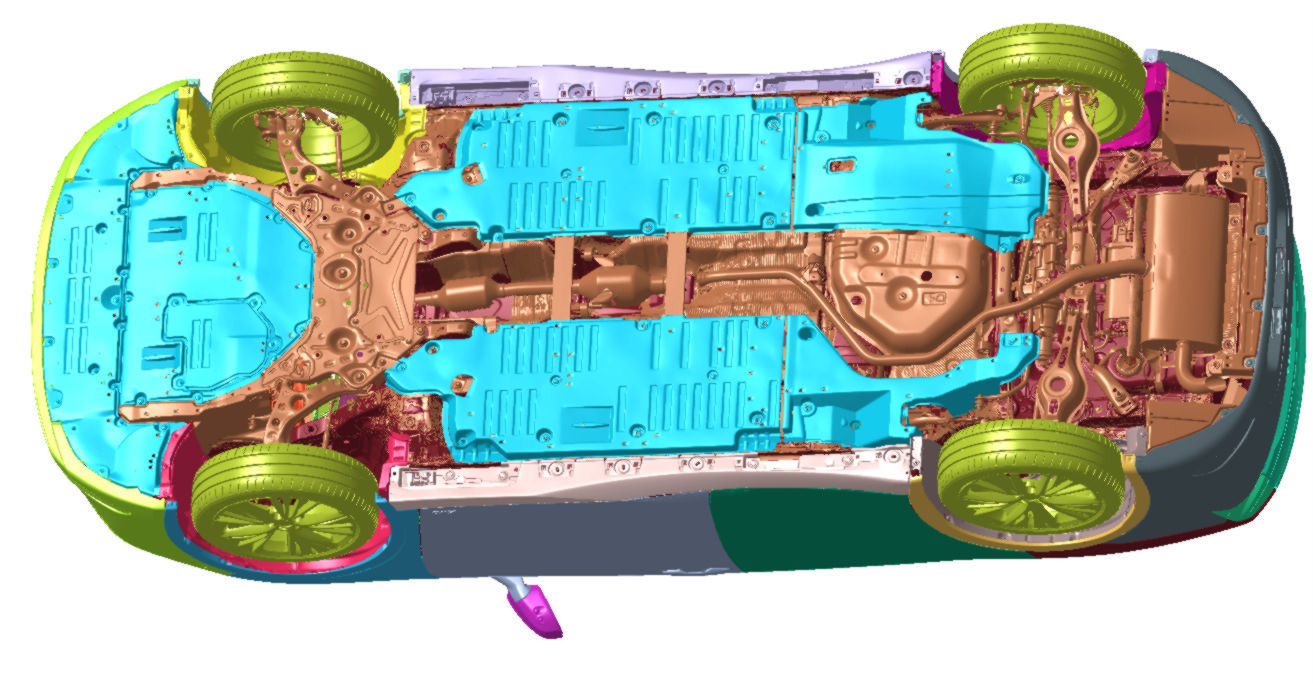 Toyota Prius Limited AWD 2023 Vehicle 3d scan model 3D model_5