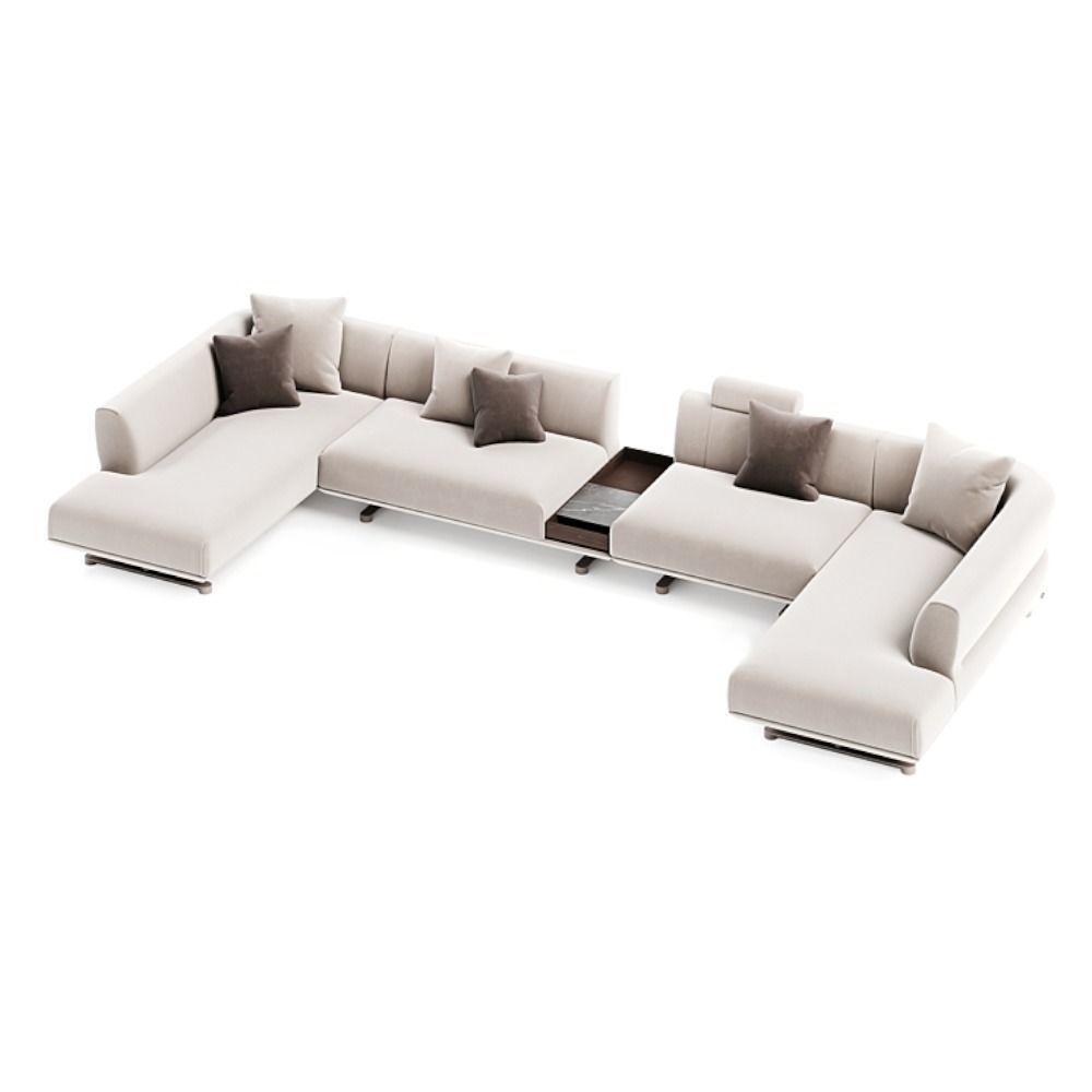 Sofa for interior 3D model_3