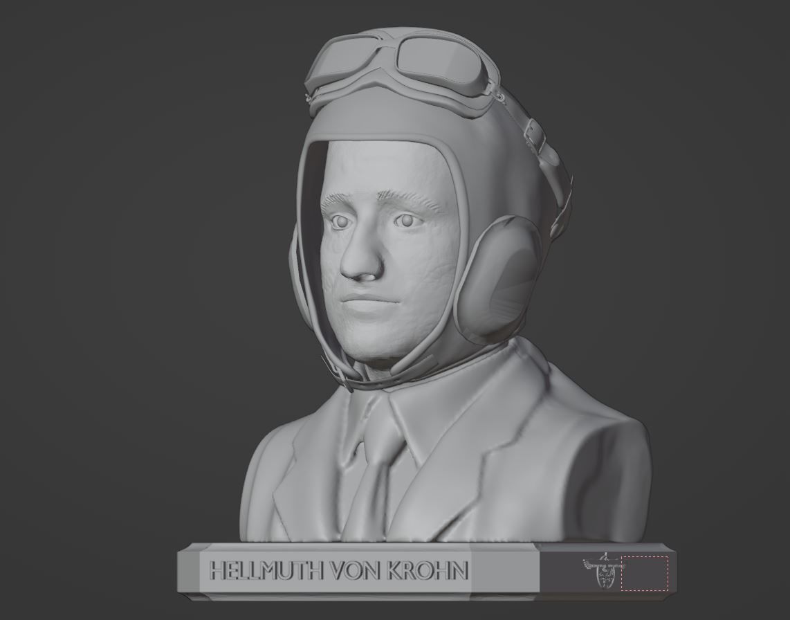 Hellmuth von Krohn 3D Sculpture 3D print model_3