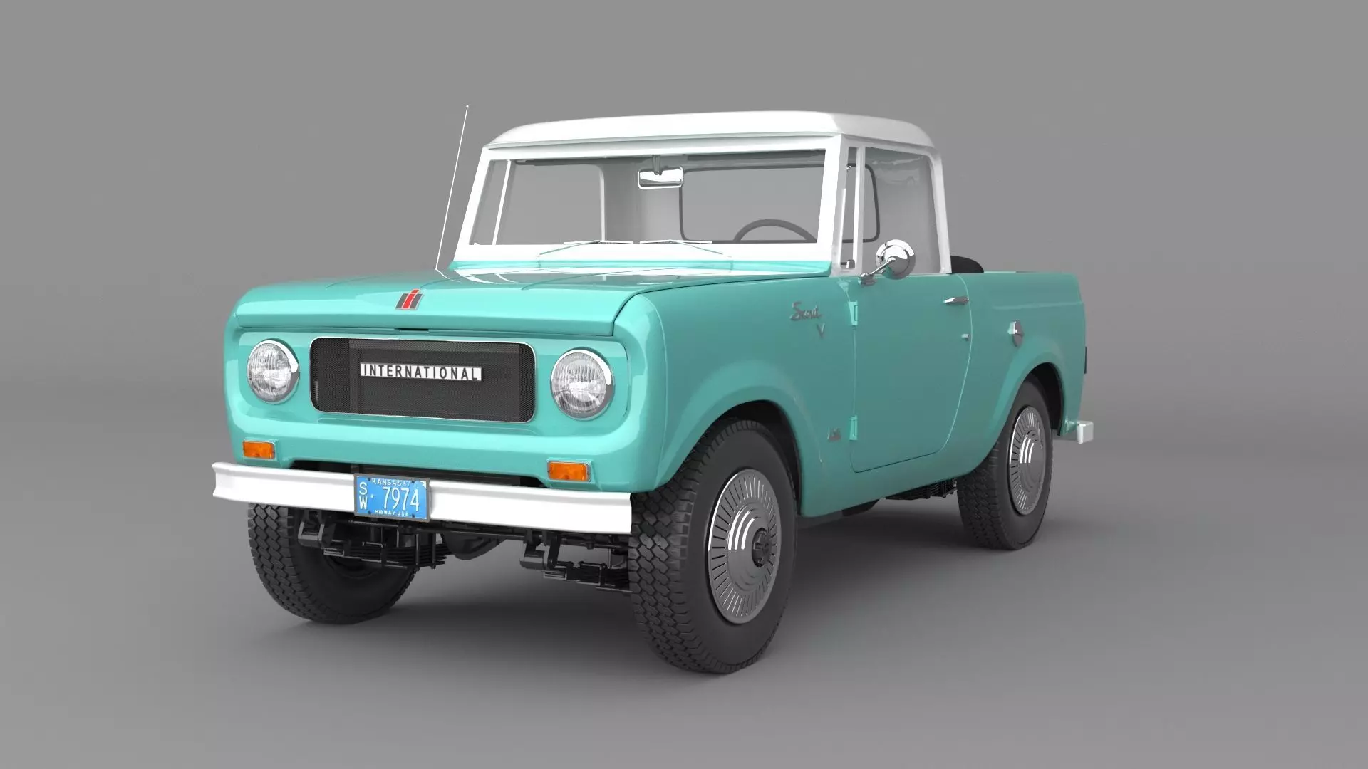 1967 International Harvester Scout 800 Pickup 3D model