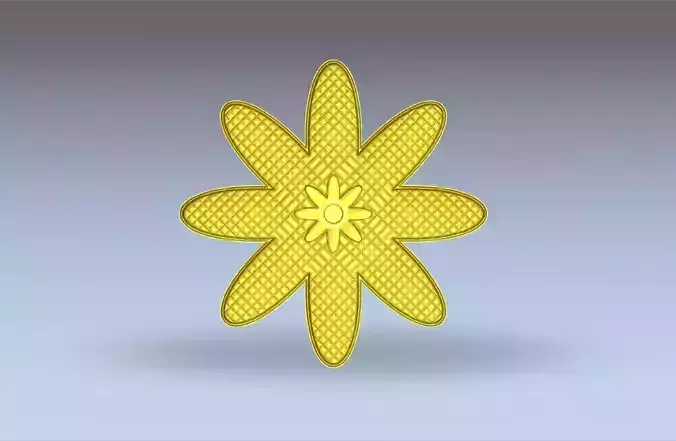 Earring-Flower die-Flower impression-Flower antique