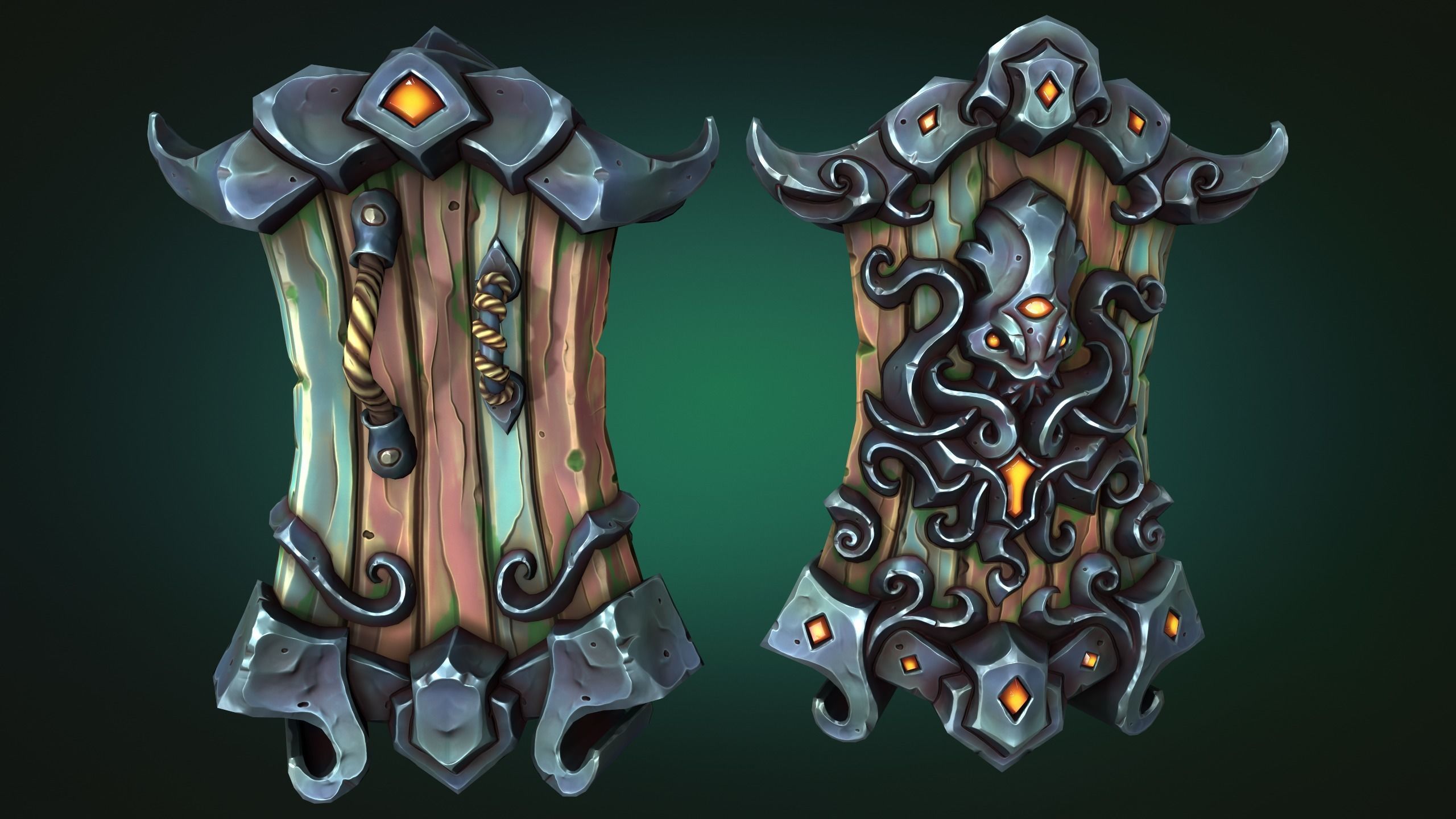 Octopus shield 3d print 3D print model_4