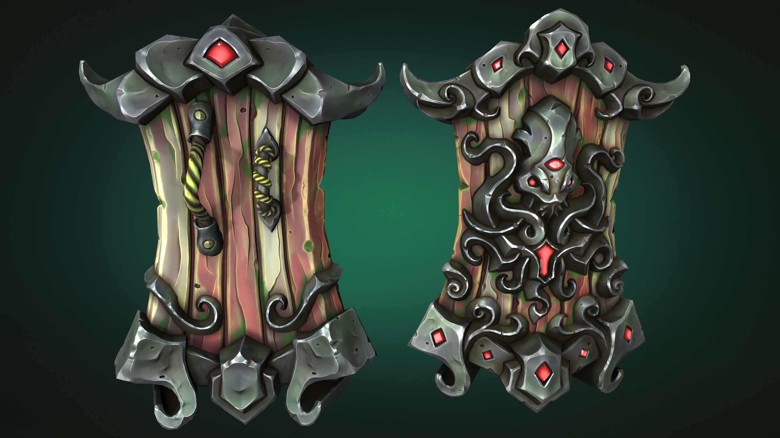 Octopus shield 3d print 3D print model_9