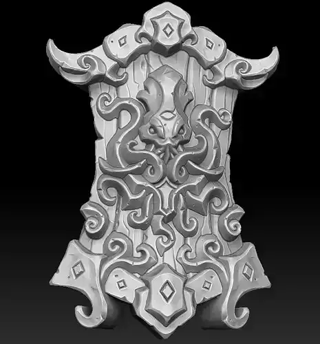 Octopus shield 3d print 3D print model