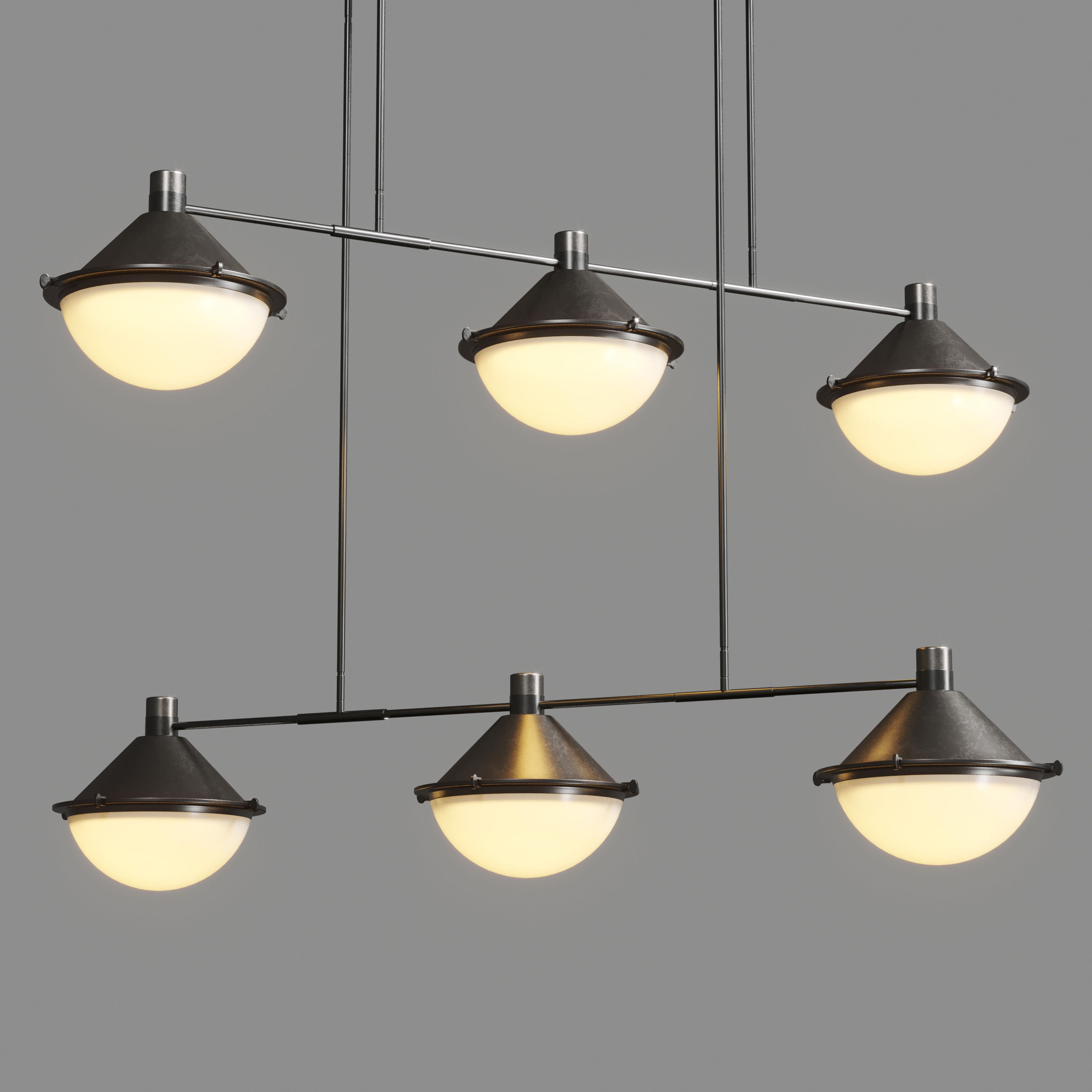 Aster Milk Glass Low-poly 3D model_1