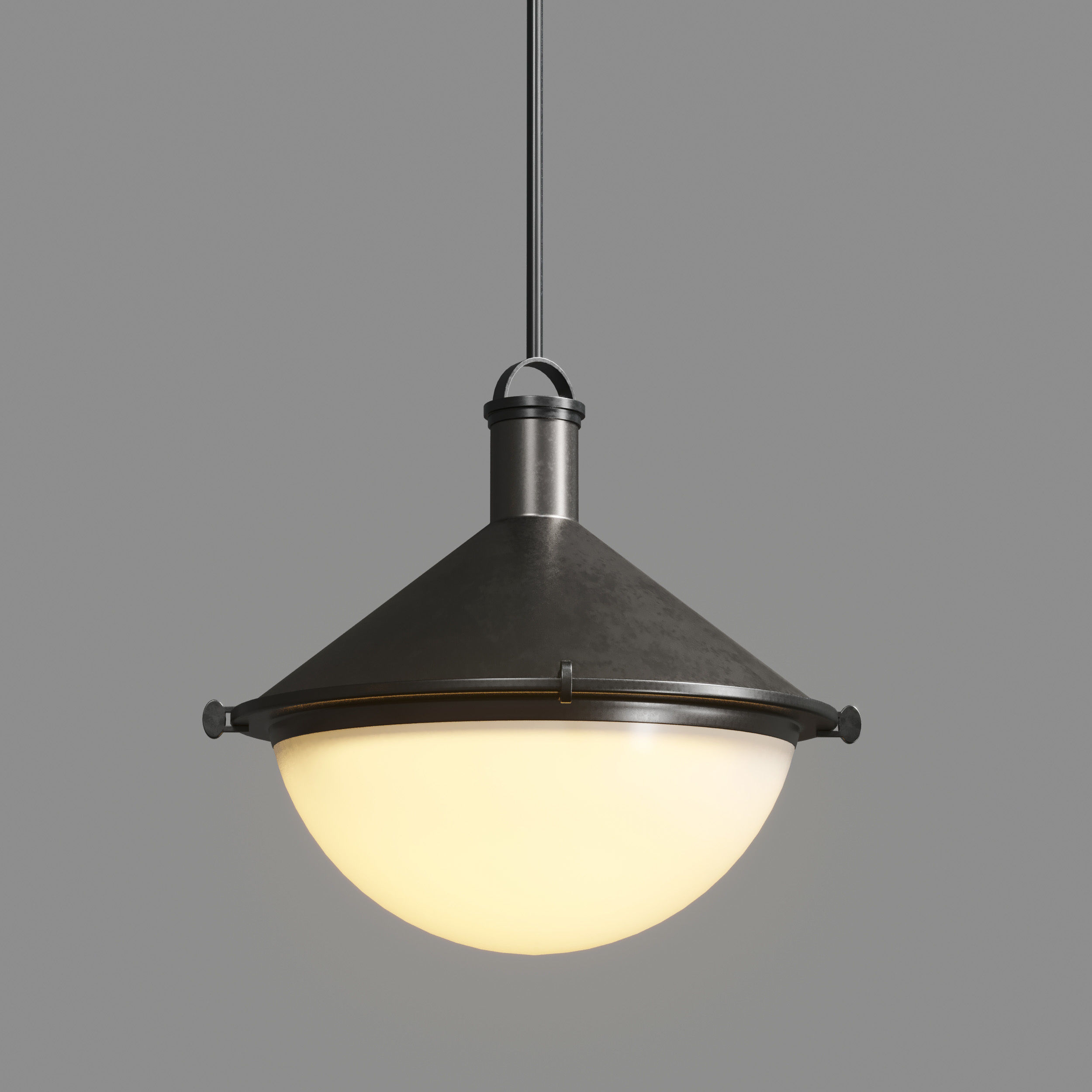 Aster Milk Glass Low-poly 3D model_4