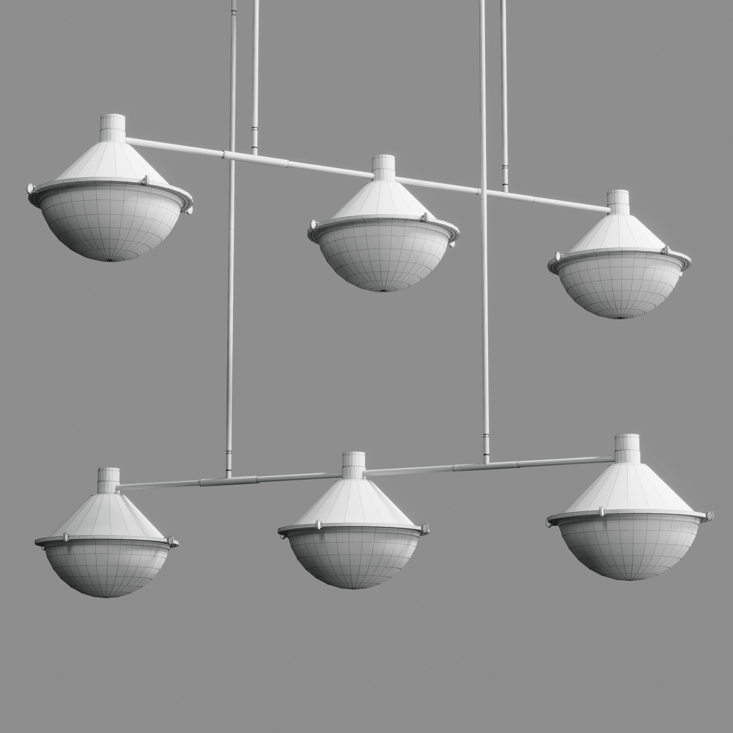 Aster Milk Glass Low-poly 3D model_6