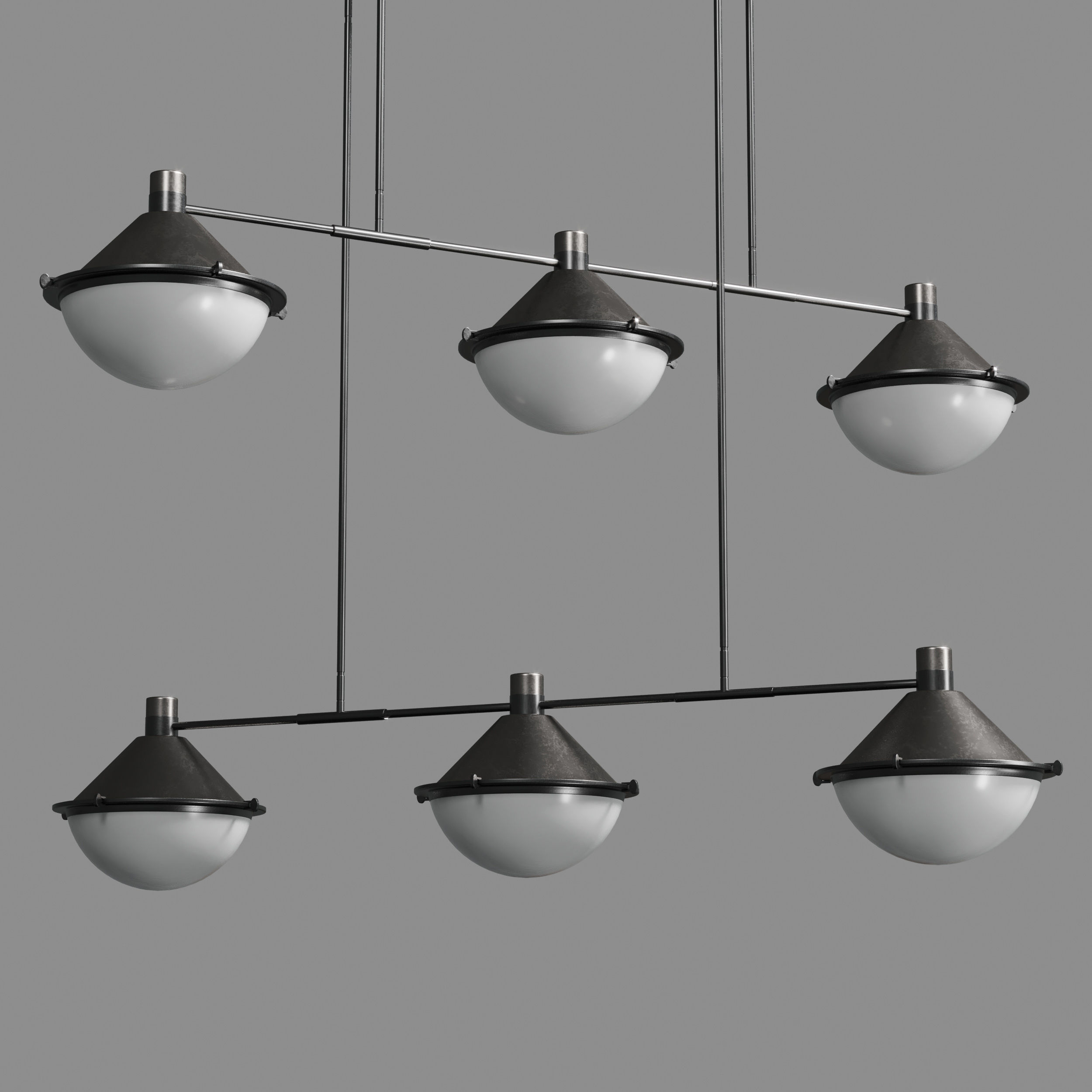 Aster Milk Glass Low-poly 3D model_2