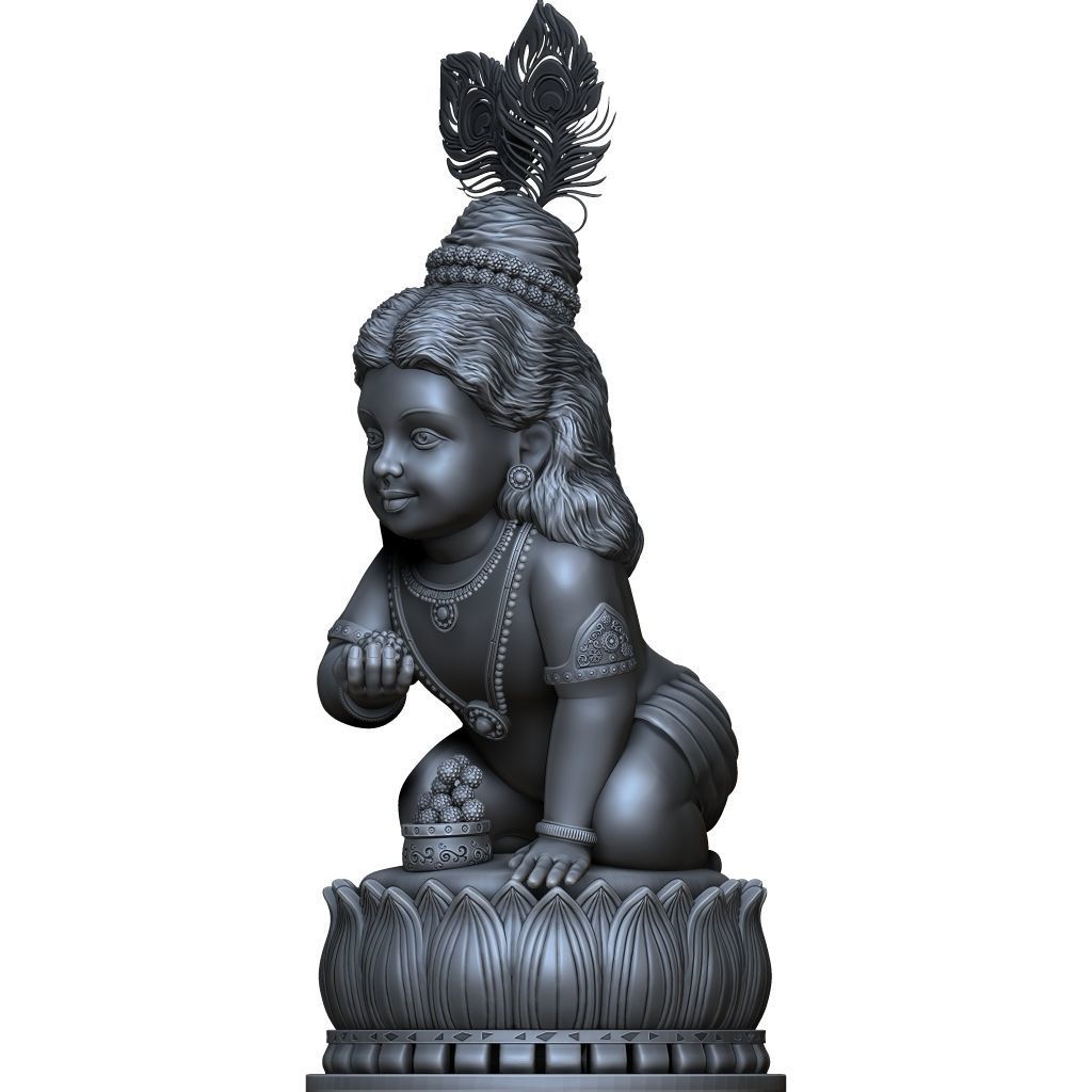Krishna Bal Gopal 3D print model_2