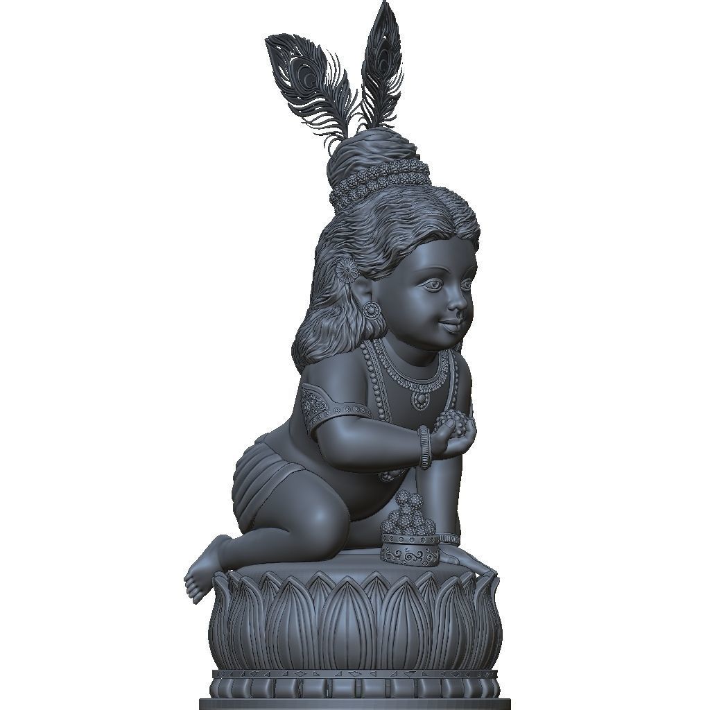 Krishna Bal Gopal 3D print model_1