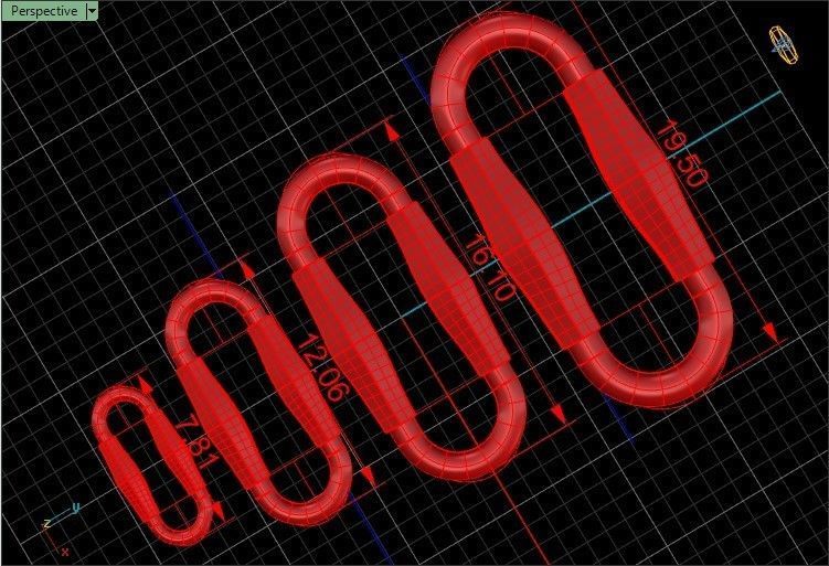 C201 Tiffany faceted Bridge Bar Chain18inch-8gm 3D print model_8