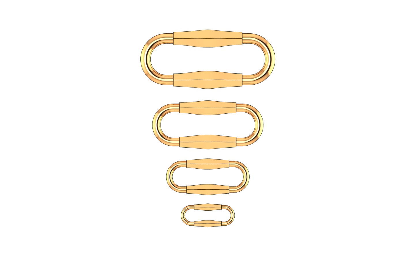 C201 Tiffany faceted Bridge Bar Chain18inch-8gm 3D print model_9