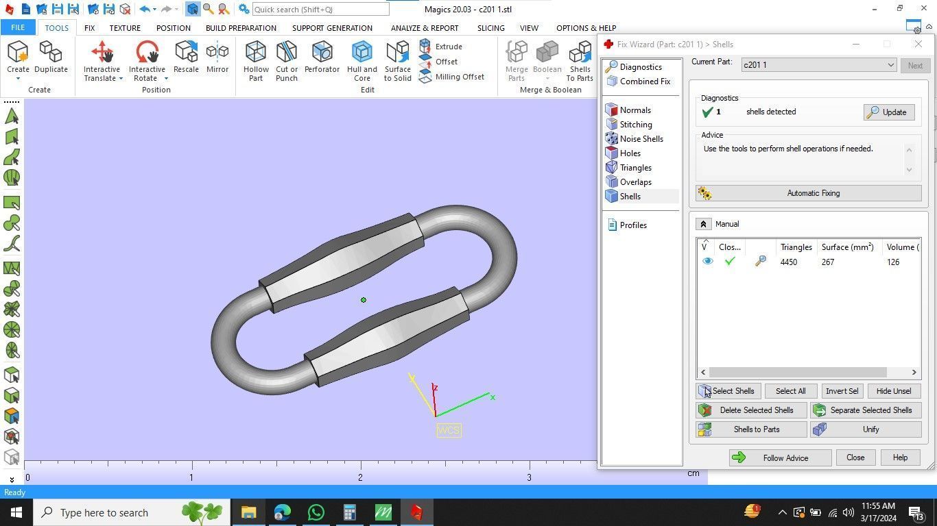C201 Tiffany faceted Bridge Bar Chain18inch-8gm 3D print model_10