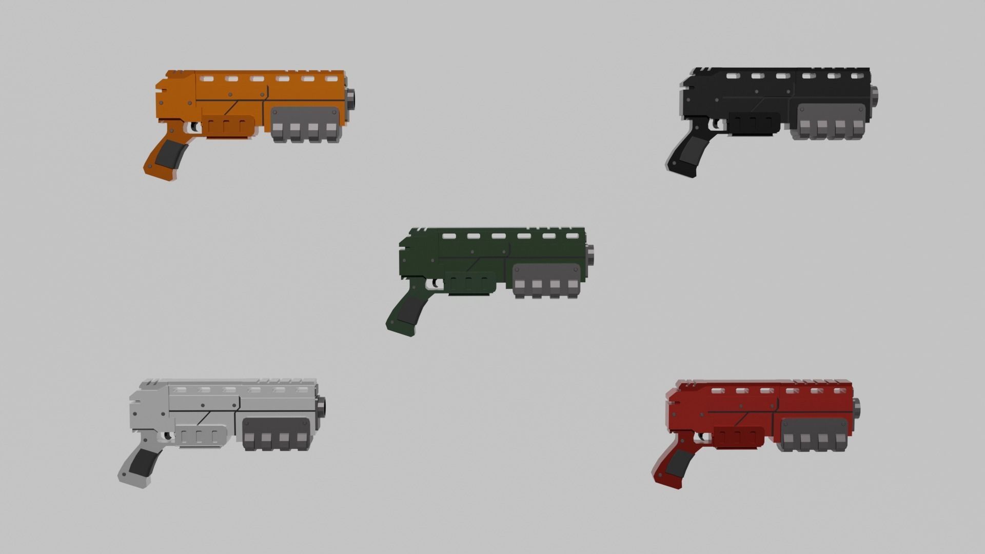 Warhammer 40k Pistol Exitus Low-poly 3D model_6