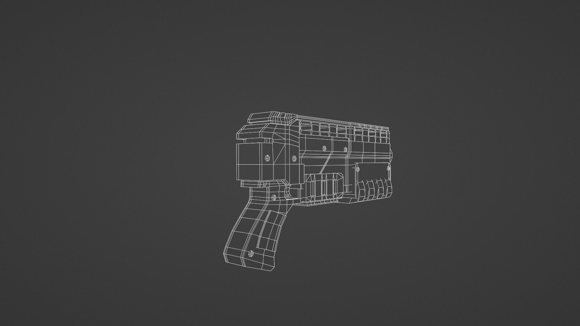 Warhammer 40k Pistol Exitus Low-poly 3D model_19