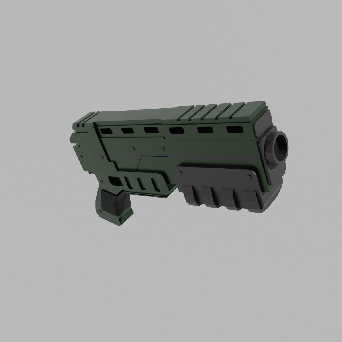 Warhammer 40k Pistol Exitus Low-poly 3D model_1