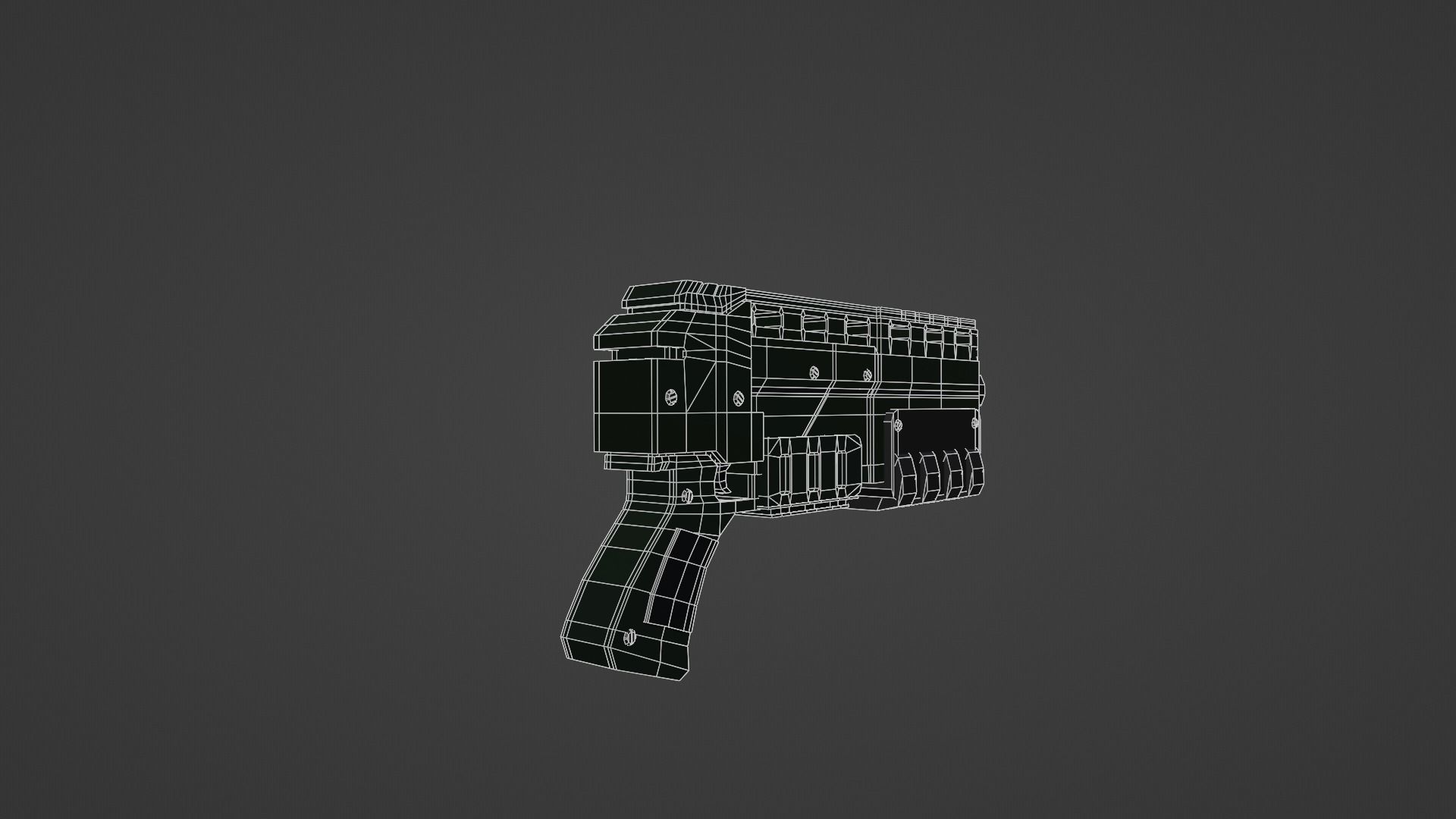 Warhammer 40k Pistol Exitus Low-poly 3D model_18