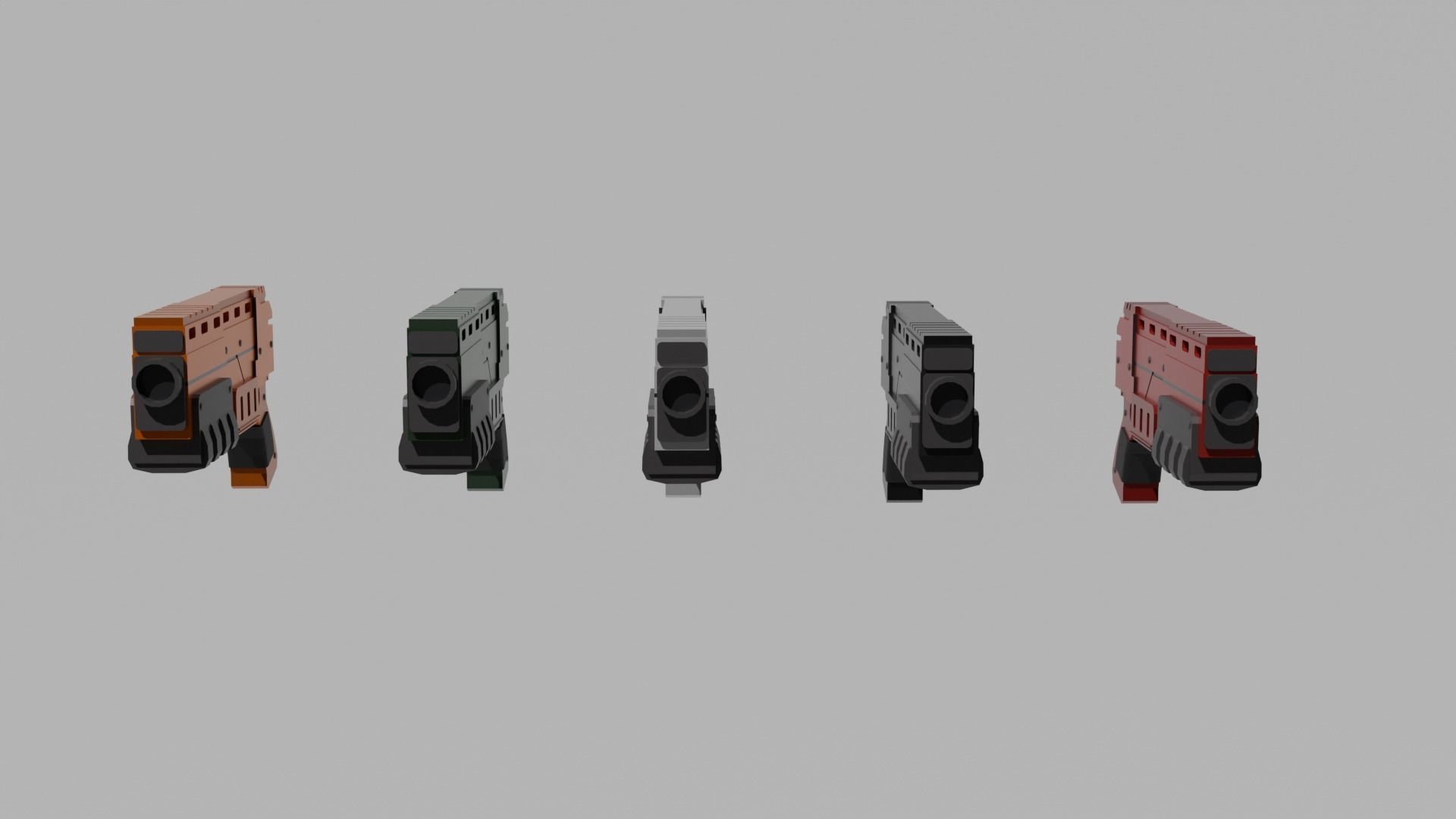 Warhammer 40k Pistol Exitus Low-poly 3D model_7