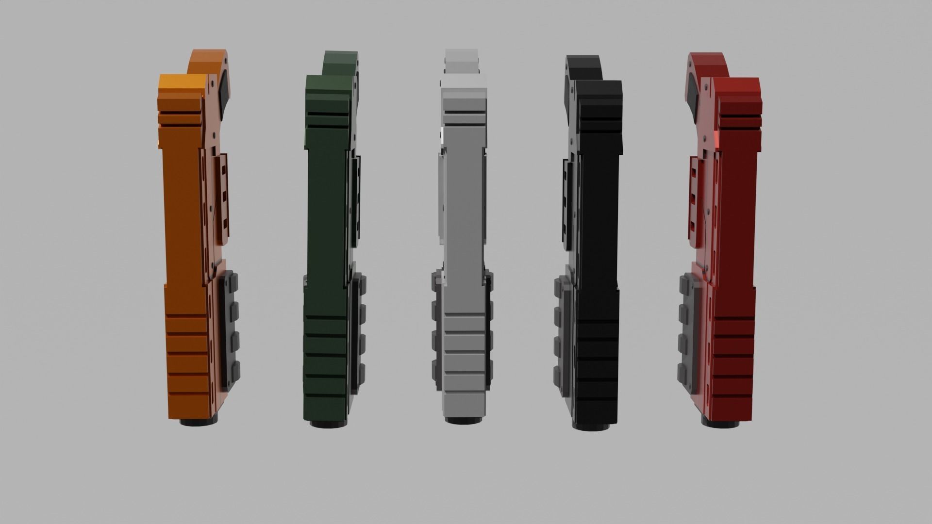 Warhammer 40k Pistol Exitus Low-poly 3D model_9