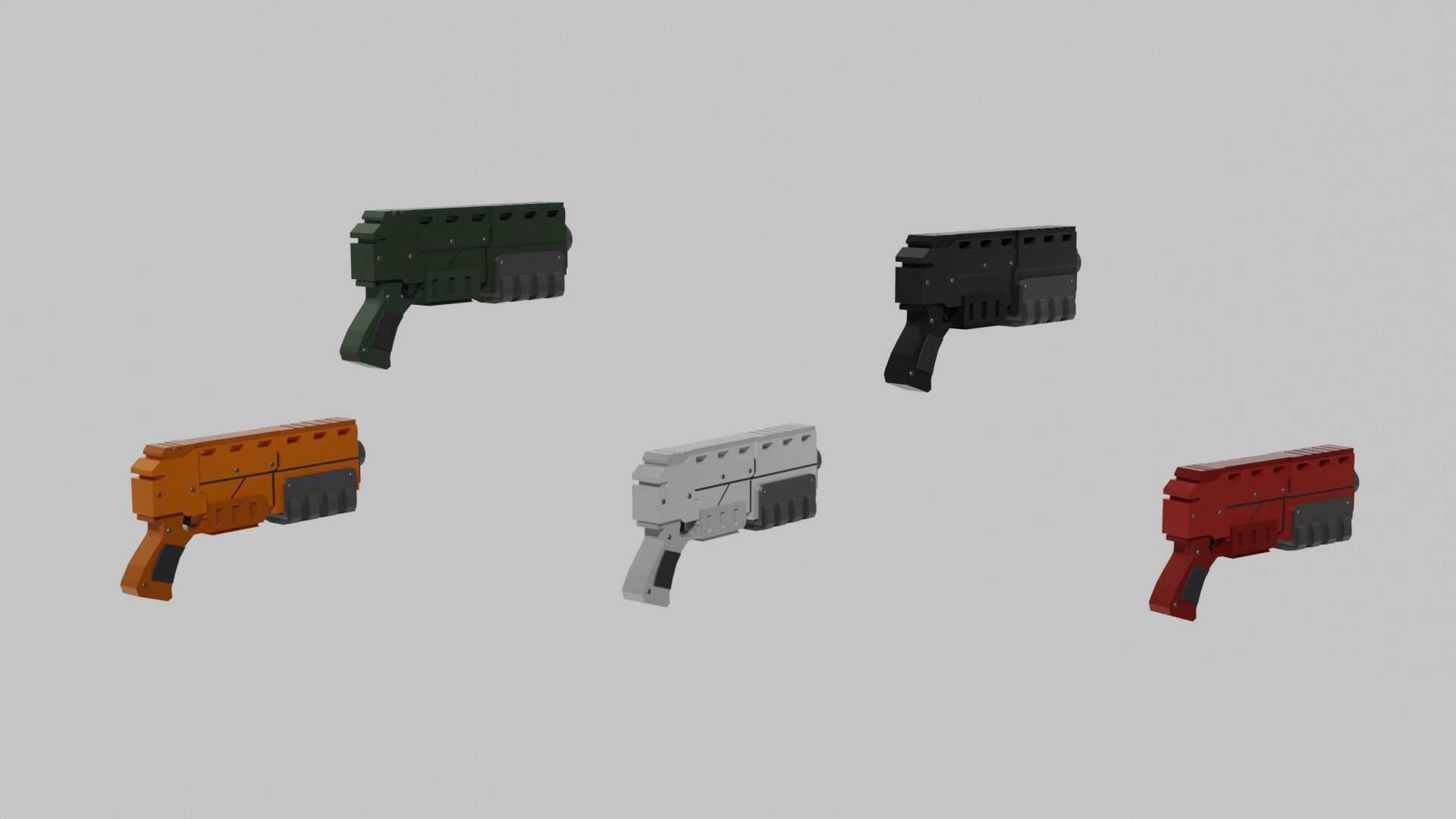 Warhammer 40k Pistol Exitus Low-poly 3D model_4