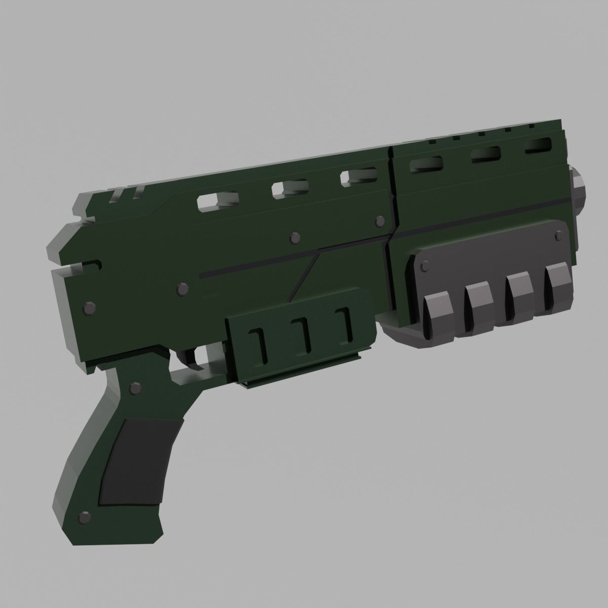 Warhammer 40k Pistol Exitus Low-poly 3D model_2