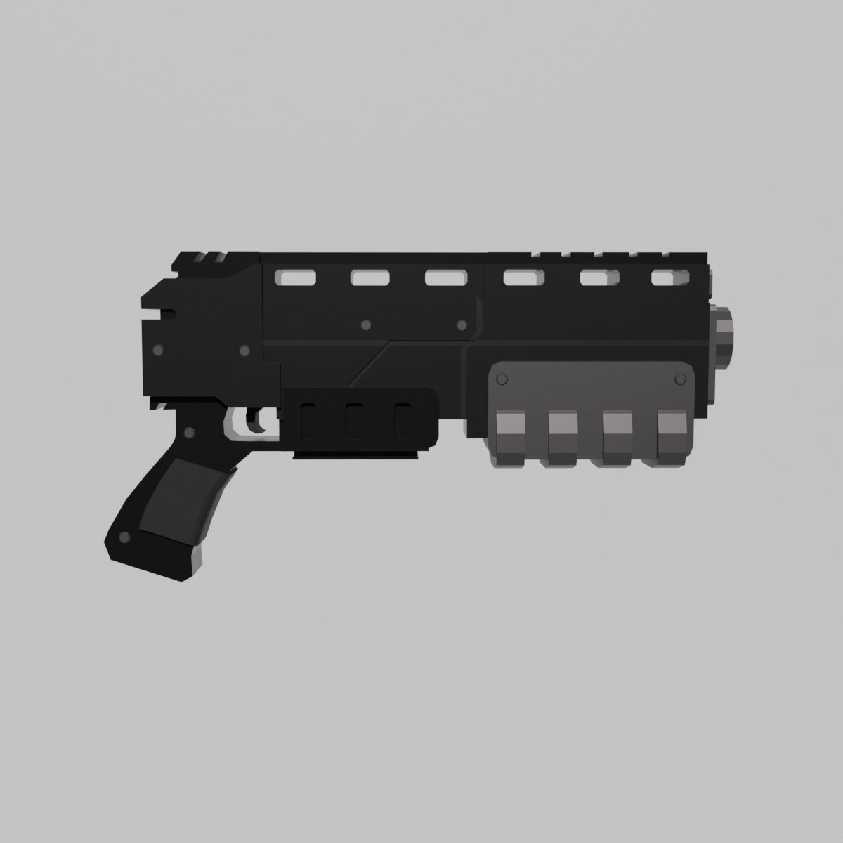 Warhammer 40k Pistol Exitus Low-poly 3D model_14