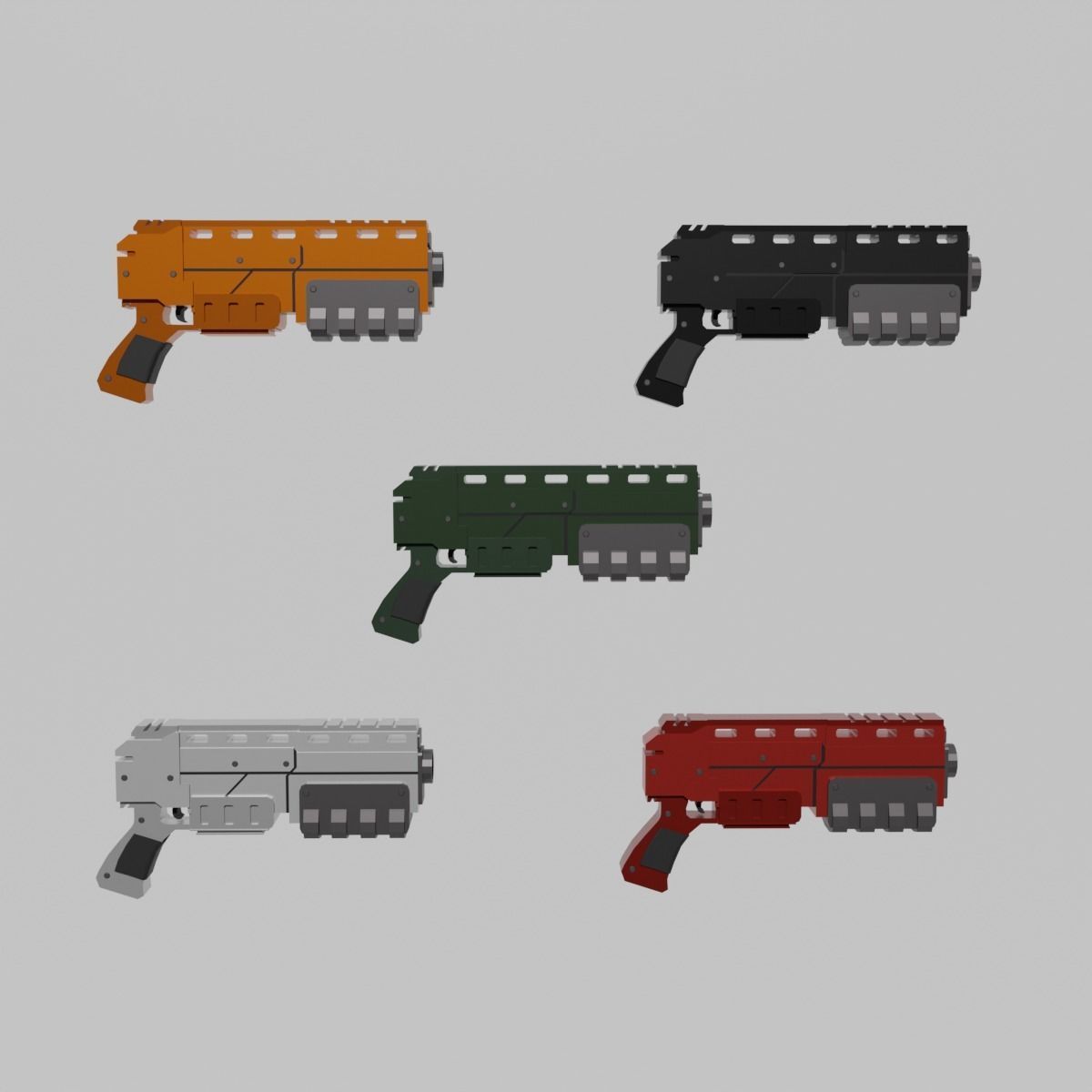 Warhammer 40k Pistol Exitus Low-poly 3D model_3