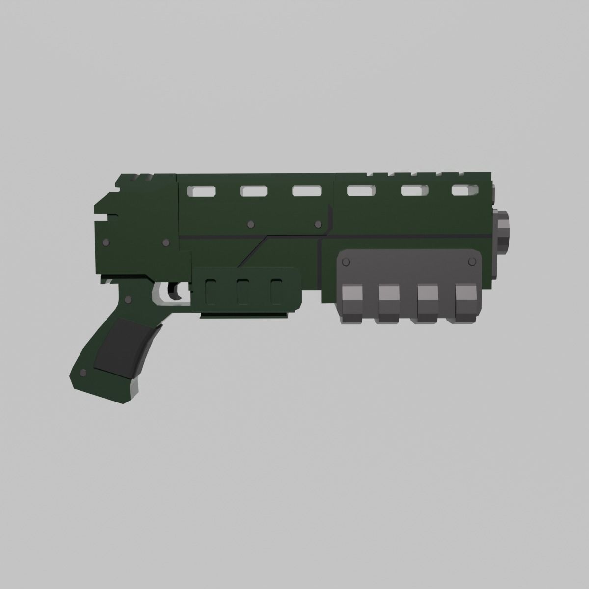 Warhammer 40k Pistol Exitus Low-poly 3D model_11