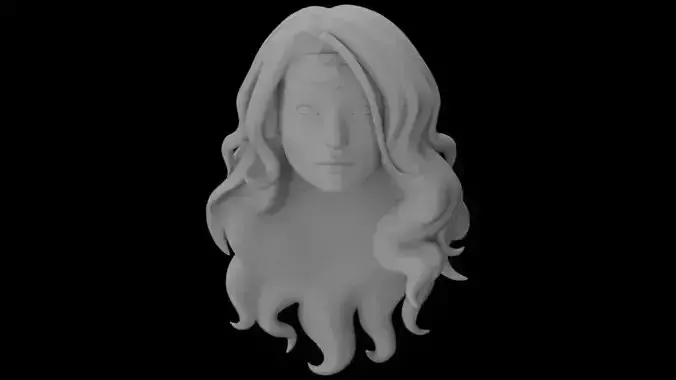 WONDER WOMAN HEAD SCULPT