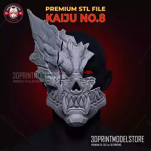 Kaiju No 8 Half Mask Cosplay - Kafka Hibino Monster 8