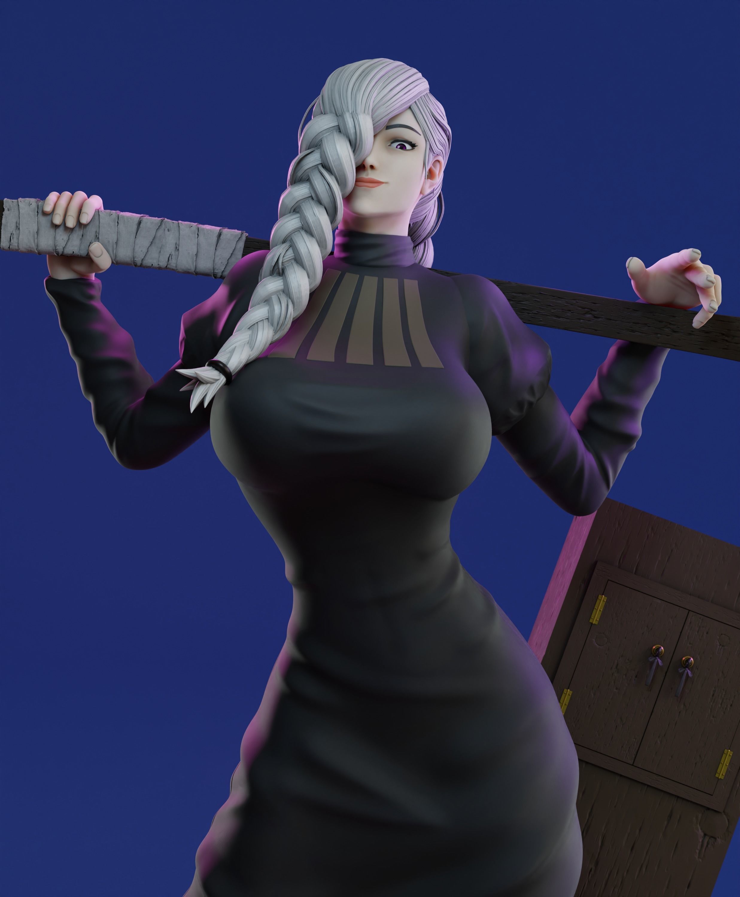 Mei Mei - Jujutsu Kaisen with NSFW version 3D print model_2