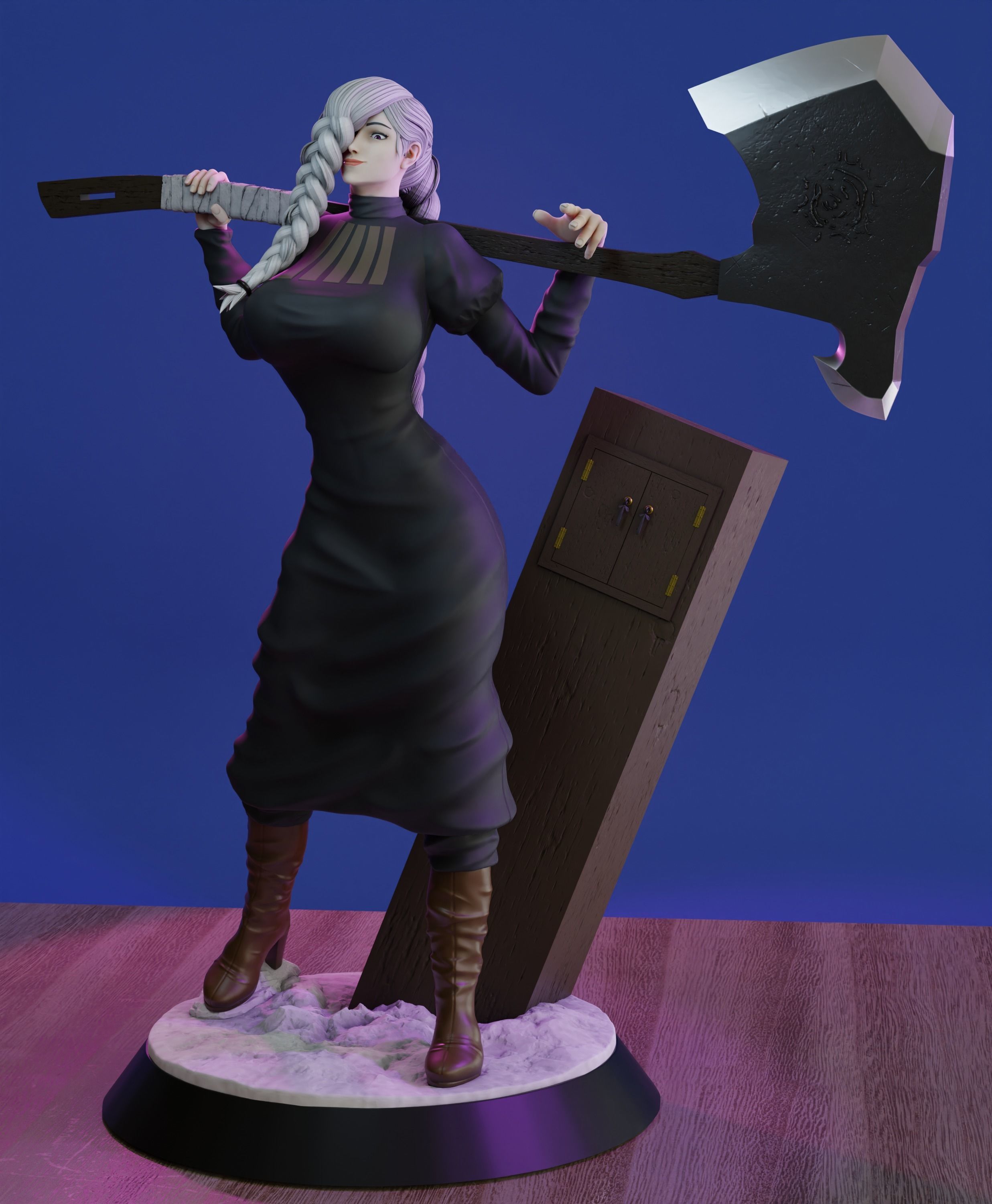 Mei Mei - Jujutsu Kaisen with NSFW version 3D print model_10