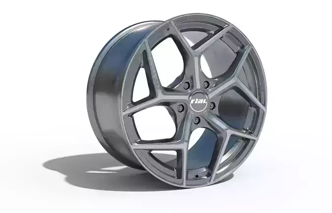 Rial Rim Aged Low-poly 3D model