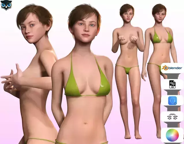 Aurora-Realistic Girl in bikini