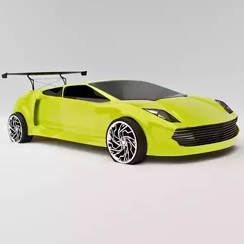 FREE Sports Car 3D Model  