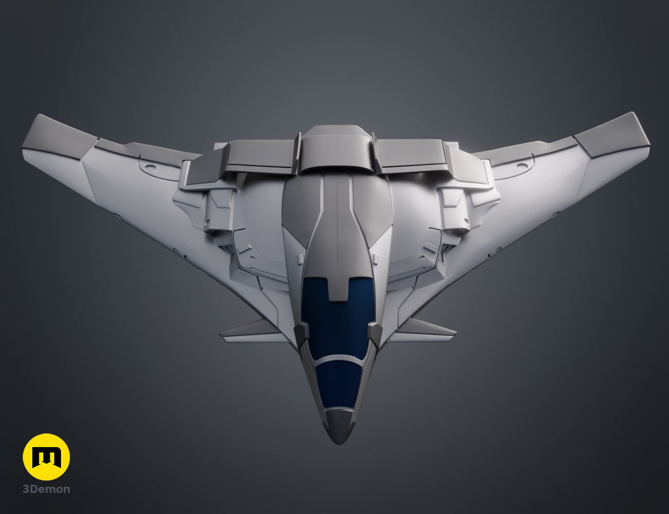 Quinjet aircraft Avengers 3D print model_1