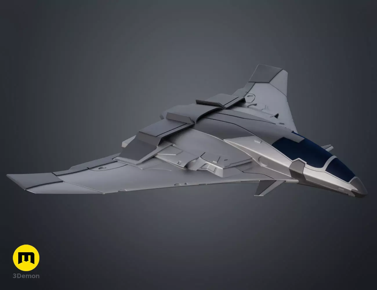 Quinjet aircraft Avengers 3D print model_0