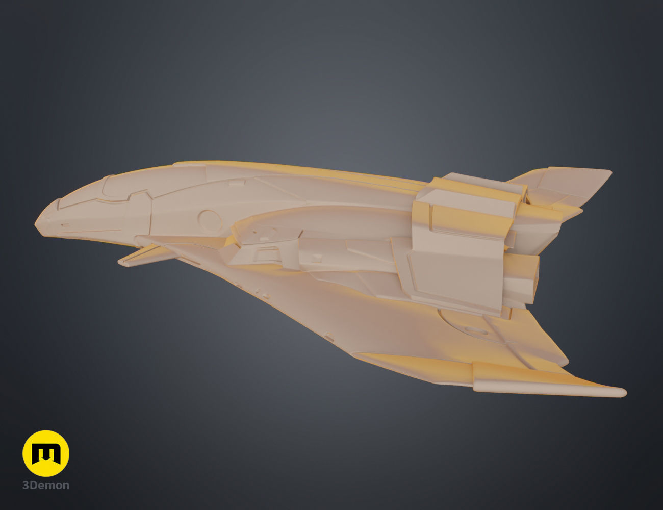 Quinjet aircraft Avengers 3D print model_8