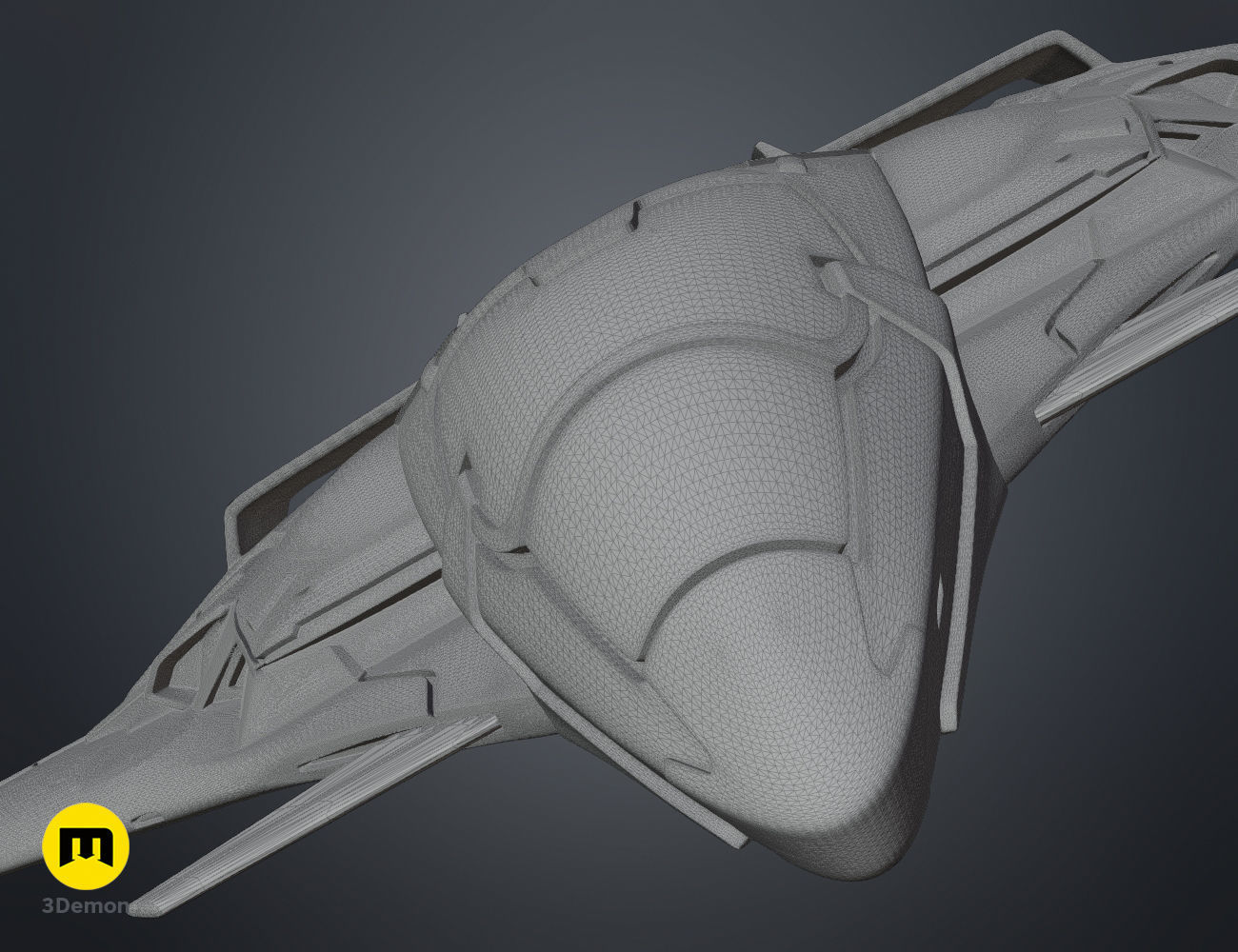Quinjet aircraft Avengers 3D print model_12